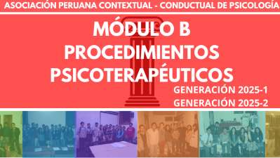 MODULO B (2026) - PROCEDIMIENTOS PSICOTERAPÉUTICOS