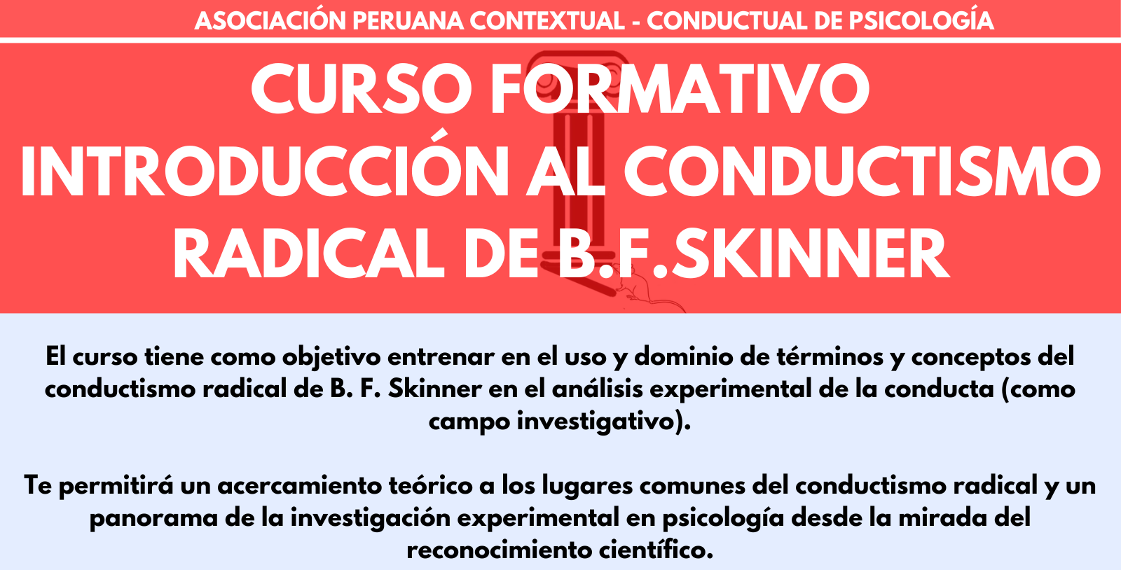 Curso Formativo Introducción Al Conductismo Radical De B.F. Skinner ...